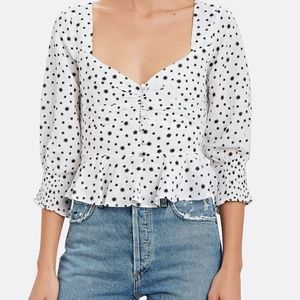 Rixo Mini Star print Blouse NWT